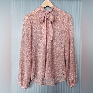 Scotch & Soda, sheer tie blouse, Size S, Sweet but sexy, Summer